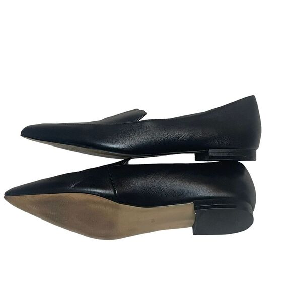 Halogen Kendra Black Pointed Toe Leather Flats, size 8 - Picture 4 of 12